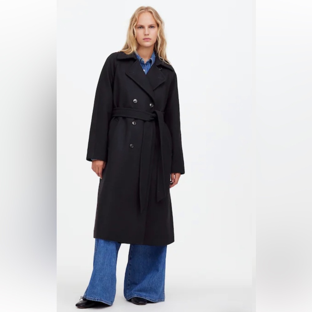Madewell Double-Breasted Trench Coat Size XL - Picture 2 of 6